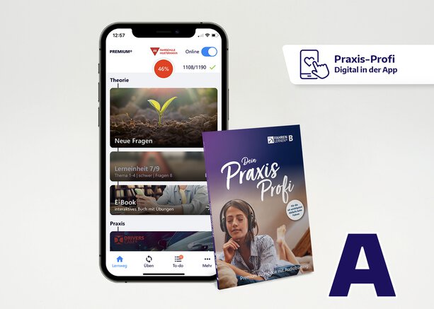 Fahren Lernen Max PREMIUM - Klasse A mit dem Praxis-Profi